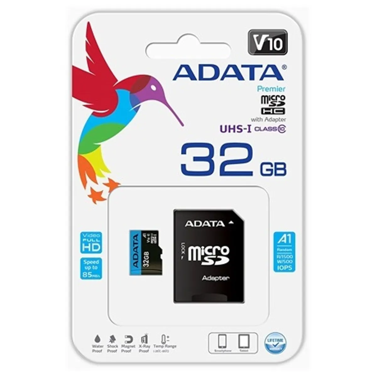 Adata AUSDH32GUICL10A1-RA1 Premier microSDHC UHS-I class 10 A1 V10 32GB #1