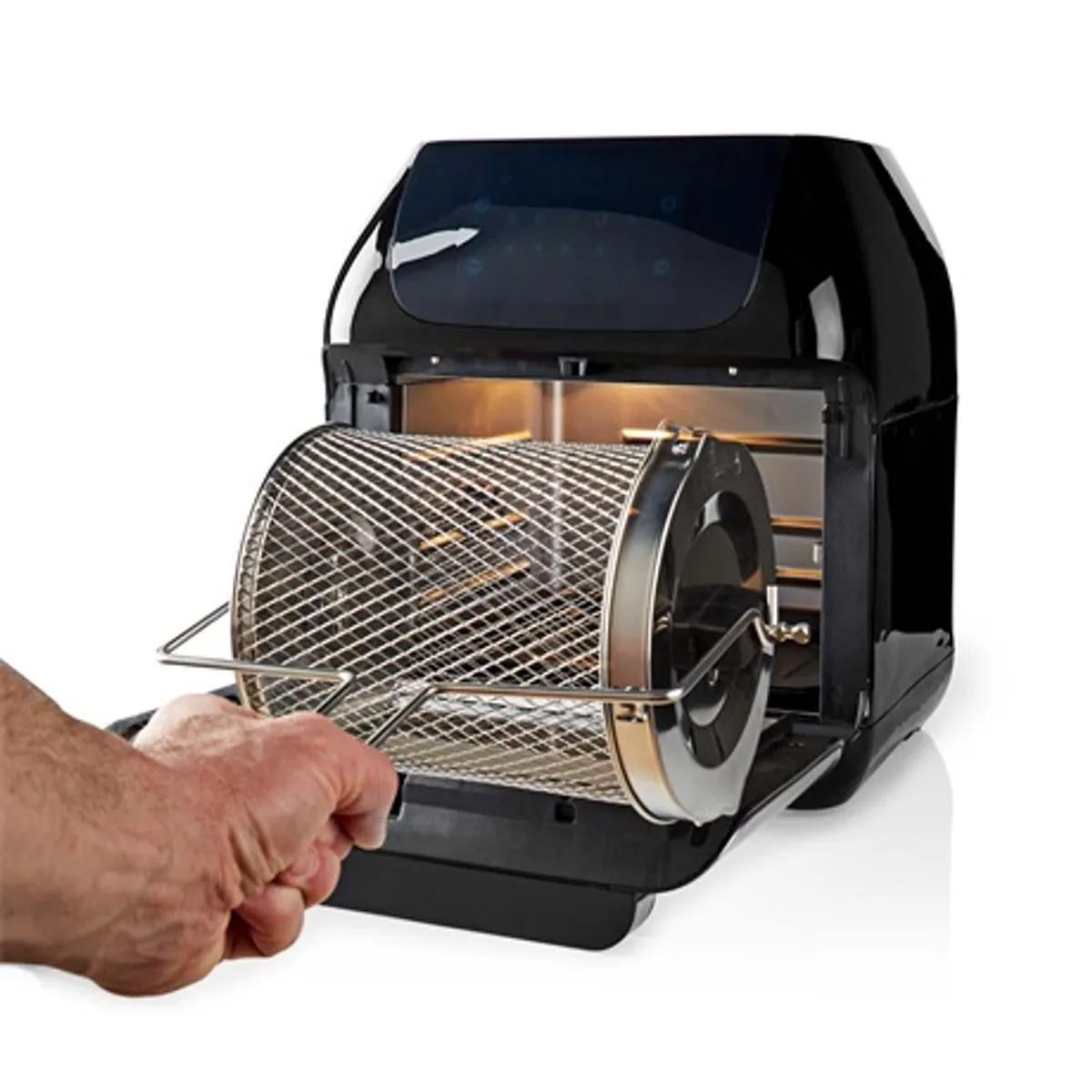 Nedis KAAFO300EBK forrólevegős sütő 12 liter 1500 W 9 programos digitális kijelző 65-200 C #6