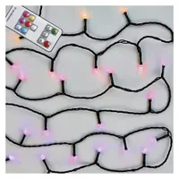 Emos D4AA02 LED karácsonyi fényfüzér 10 m RGB 96 LED 72 módok kültéri és beltéri időzítő távvezérlő IP44 230 V AC garancia 2 év #2