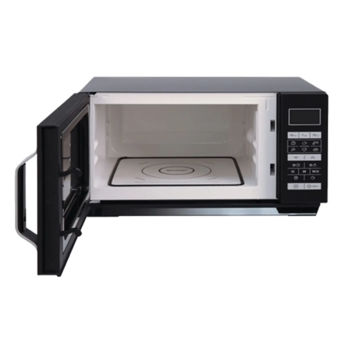 Sharp R760BK grillezős mikrohullámú sütő 23 l 900 W 1000 W grill dupla grill kvarc infravörös digitális kijelzés érintő gomb gyerekzár fekete #2