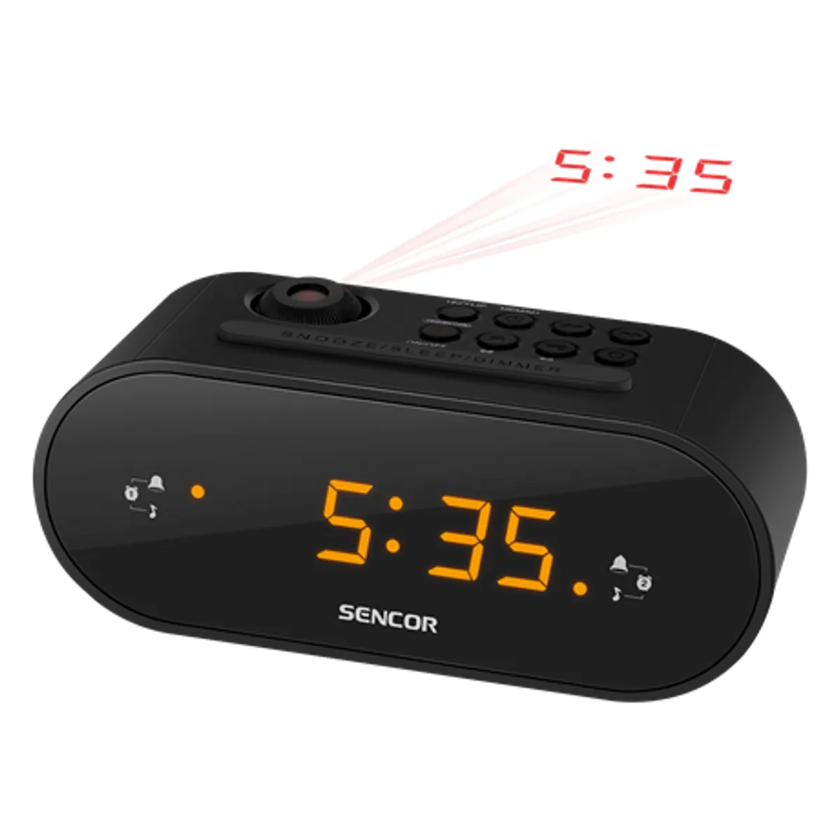 Sencor SRC 3100 B Ébresztőórás rádió PLL FM 10 programhely 87,5-108 MHz #1