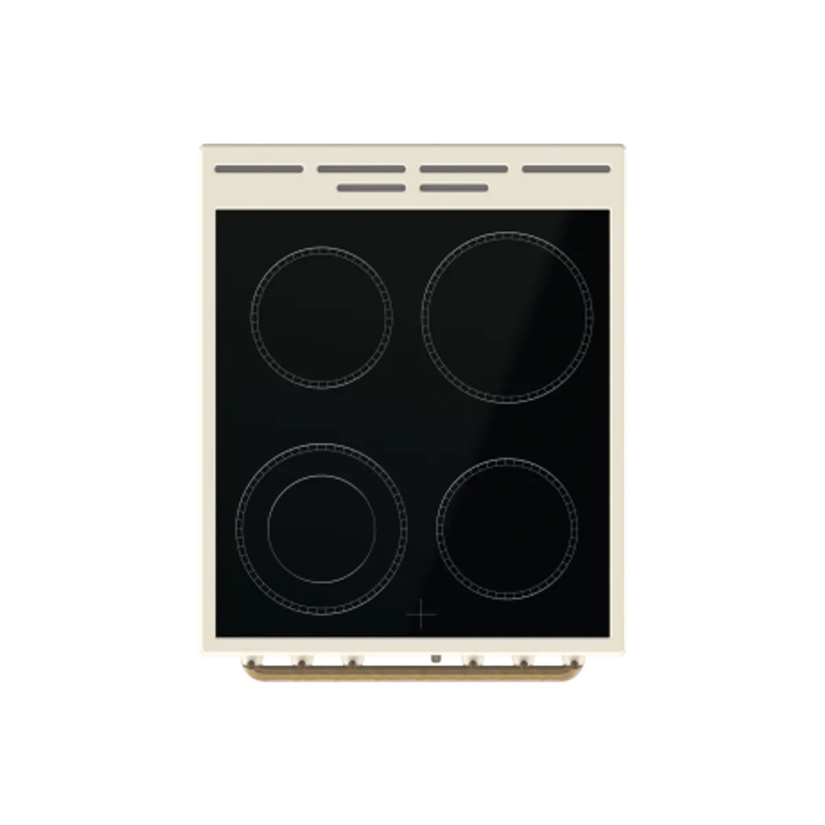 Gorenje GECS5B70CLI szabadonálló kerámia tűzhely elefántcsontszínű 4 zónás kerámia főzőlap 70 L sütő energiaosztály A #7