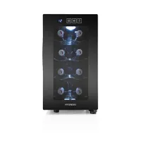 Hyundai VIN8G borhűtő termoelektromos 8 palack 12-18 °C G energiaosztály zaj 26 dB 46,0 x 25,2 x 50,4 cm 4 króm polc érintésvezérlés beltéri LED fehér #5