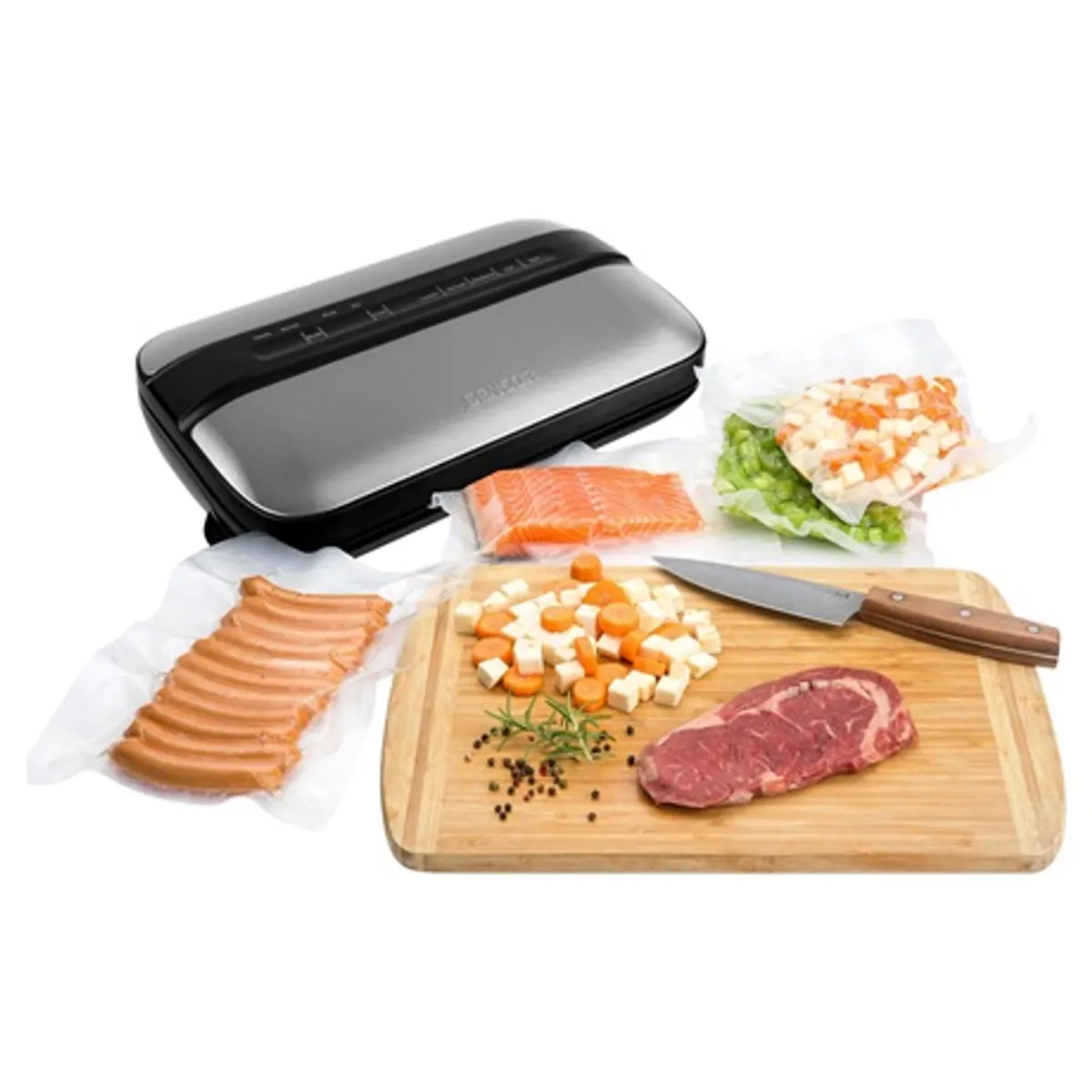 Sencor SVS4010SS vákuumos fóliahegesztő két vákuumozási sebesség max fóliaszélesség 30 cm #7