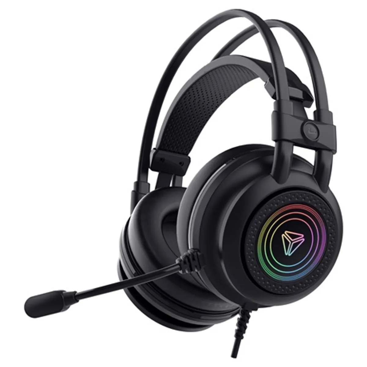 Yenkee YHP 3035 SHADOW Gamer fejhallgató 7.1 térhatású basszusrezgés LED háttérvilágítás USB mikrofonos #1