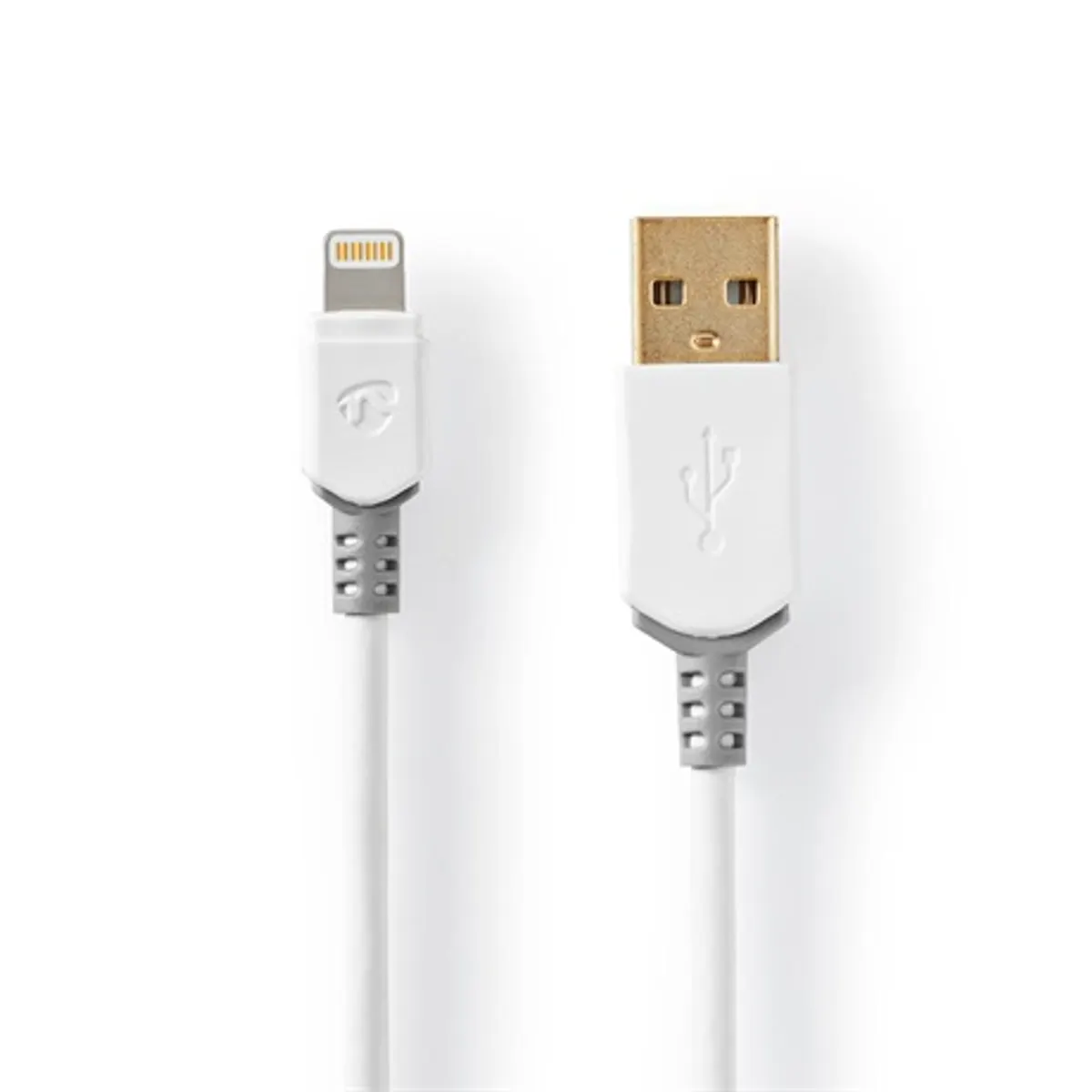 Nedis CCBW39300WT10 Lightning szinkronizáló- és töltőkábel 1 m fehér #1