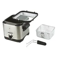 Mesko MS4910 olajsütő 900W 1,5L rozsdamentes acél olajtartály állandó termosztát 100-210 Celsius között #1