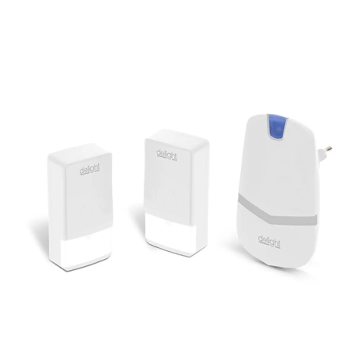 Delight 55343WH-2 vezeték nélküli csengő két kültéri egység IP44 100 m 433 MHz 20 dallam #1