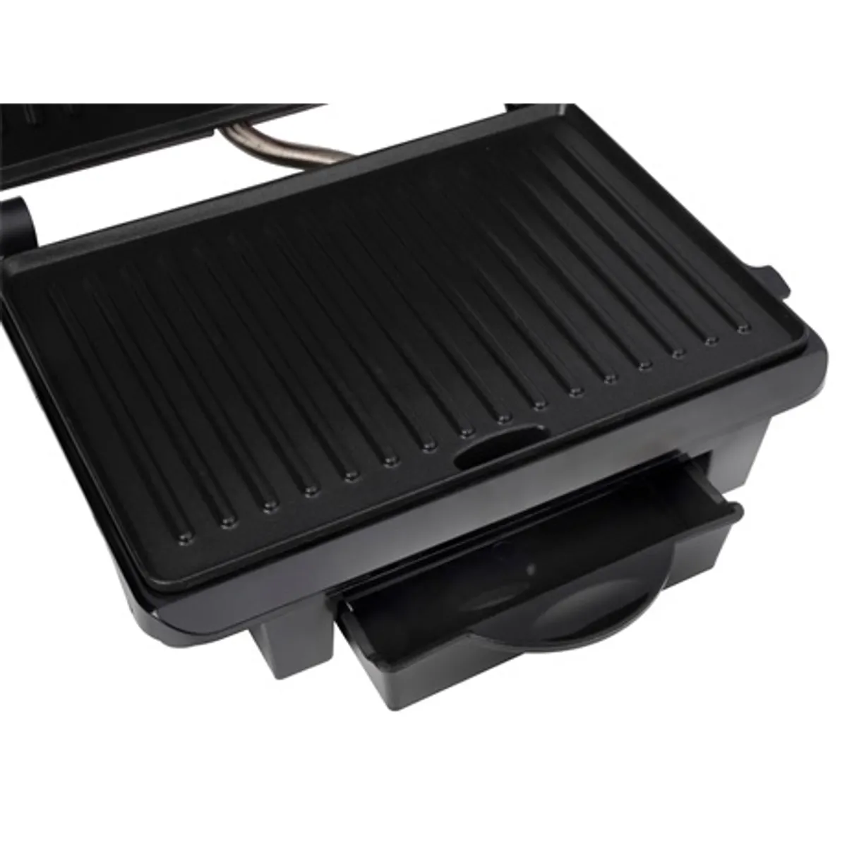 Alpina 25277 kontakt grill vörös 1000W beépített zsírfogó tálca tapadásmentes sütőfelület indikátor fény csúszásmentes talpak #3