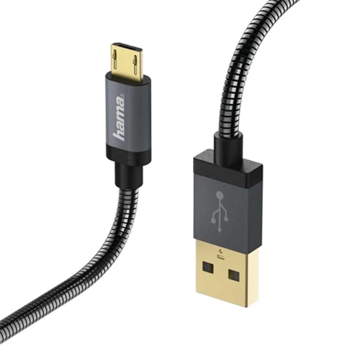 Hama 173625 "ELITE - METAL" micro USB adatkábel 1,5 m USB 2.0 antracit #3