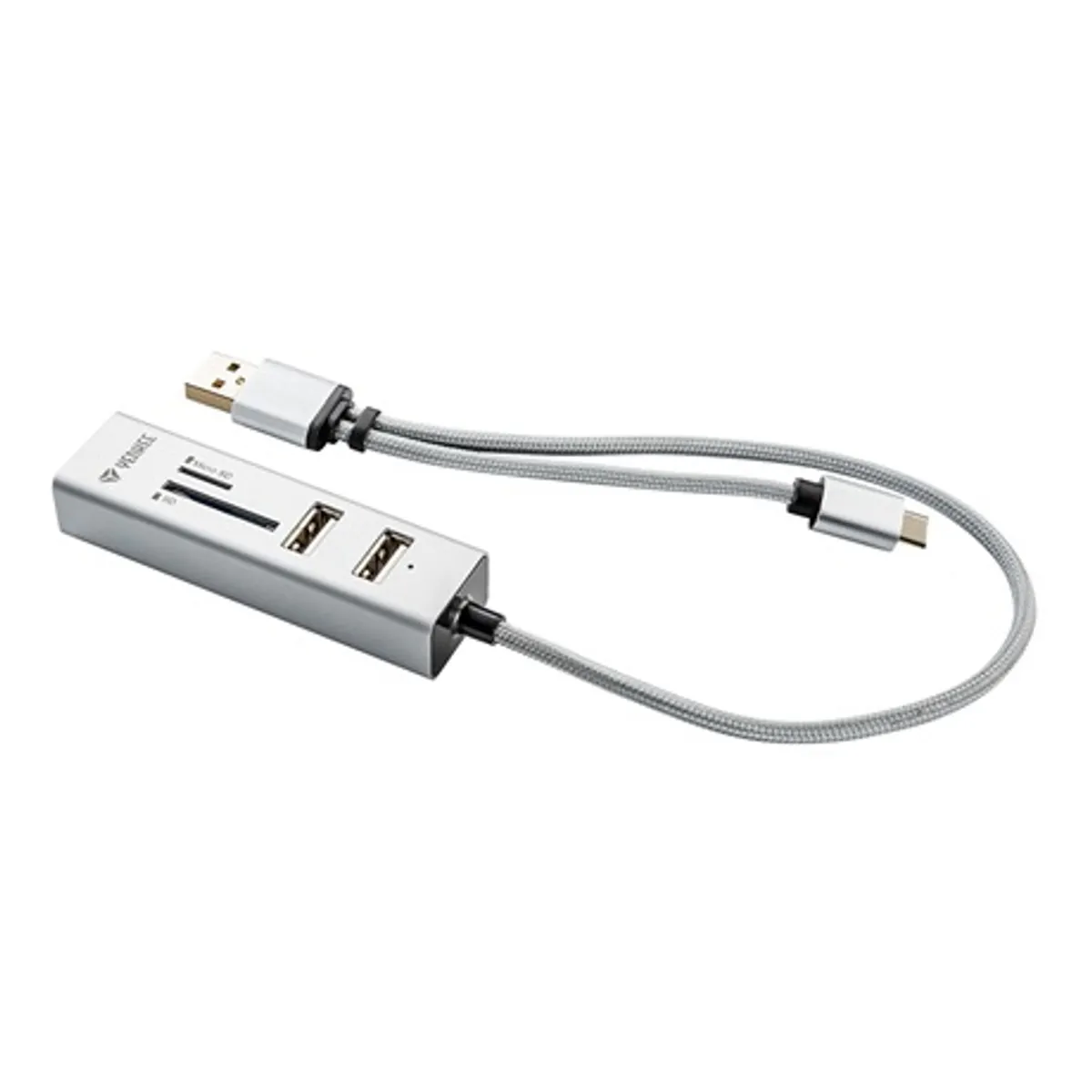 Yenkee YHC 103SR USB-C OTG hub és kártyaolvasó 3x USB 2.0 Micro SD SDHC SDXC #1