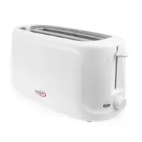 Hauser T244W Kenyérpirító hosszú szeletes 4 szeletes fokozatmentes pirítás automata szeletkidobás hideg burkolat vezetéktároló 1450W