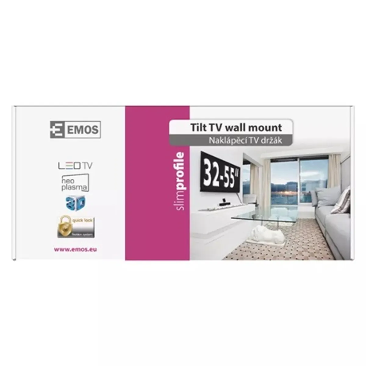 Emos KT2244 fali konzol kihajtható 32-55" 81-140 cm 400x400 max 40 kg -10 #2