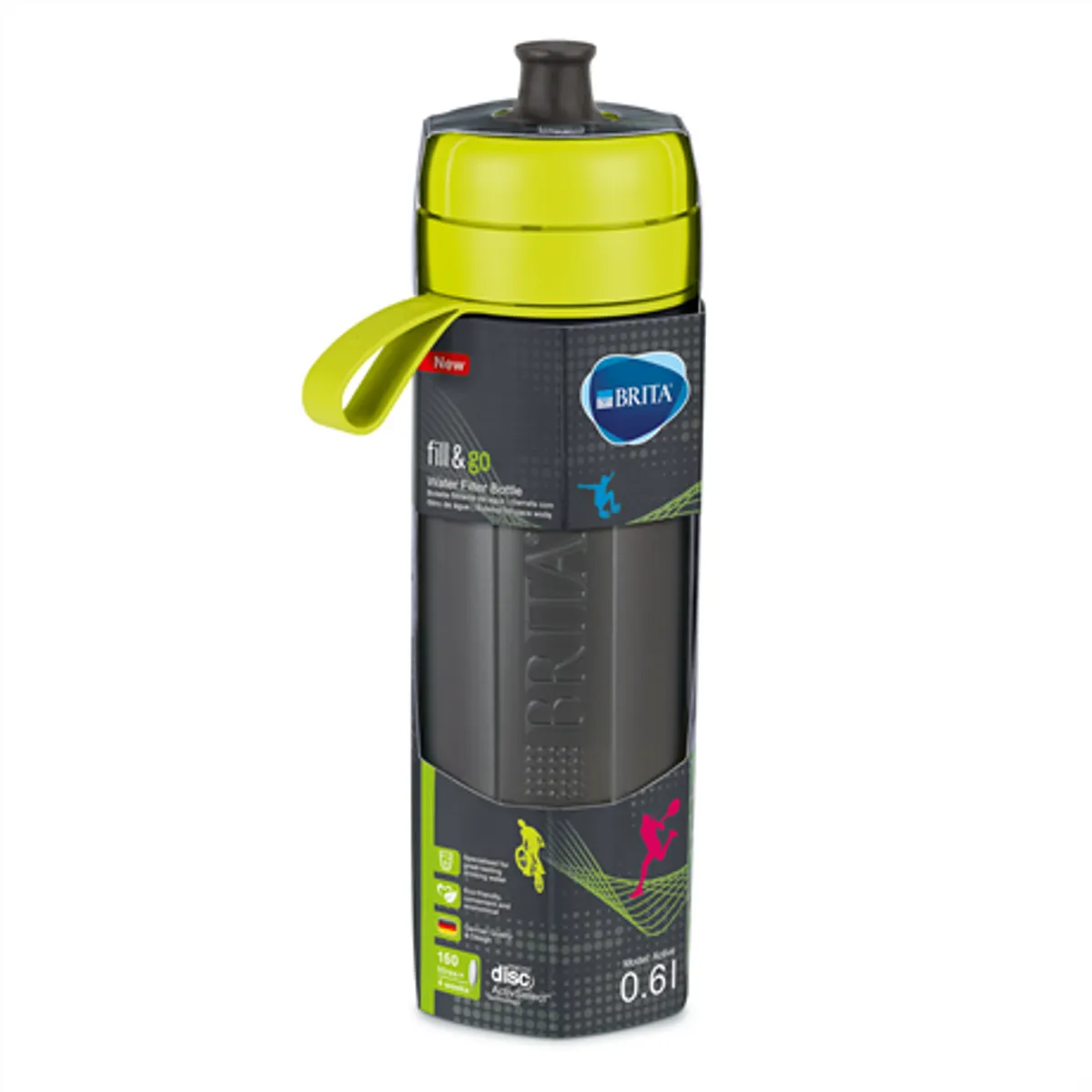 Brita fillgo active 600ml lime vízszűrő kulacs #1