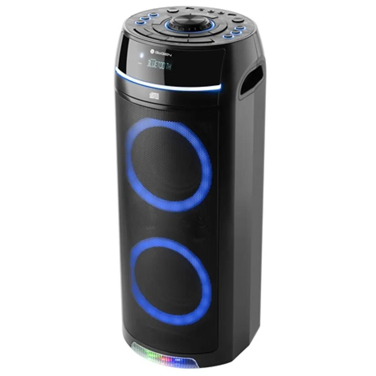 Gogen BPS736CD party hangfal 90 W bluetooth cd usb aux fm tuner 30 előre beállított eq basszus kiemelés led háttérvilágítás 22 óra #1