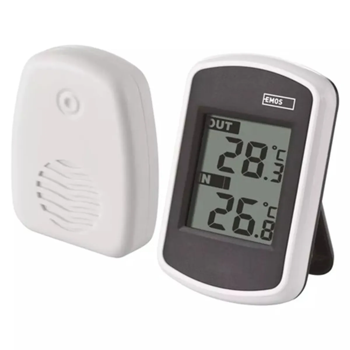 Emos E0042 vezeték nélküli digitális hőmérő külső -40 °C és +60 °C, belső 0 °C és +60 °C, felbontás 0,1 °C, hatótávolság 100 m, frekvencia 433 MHz #2