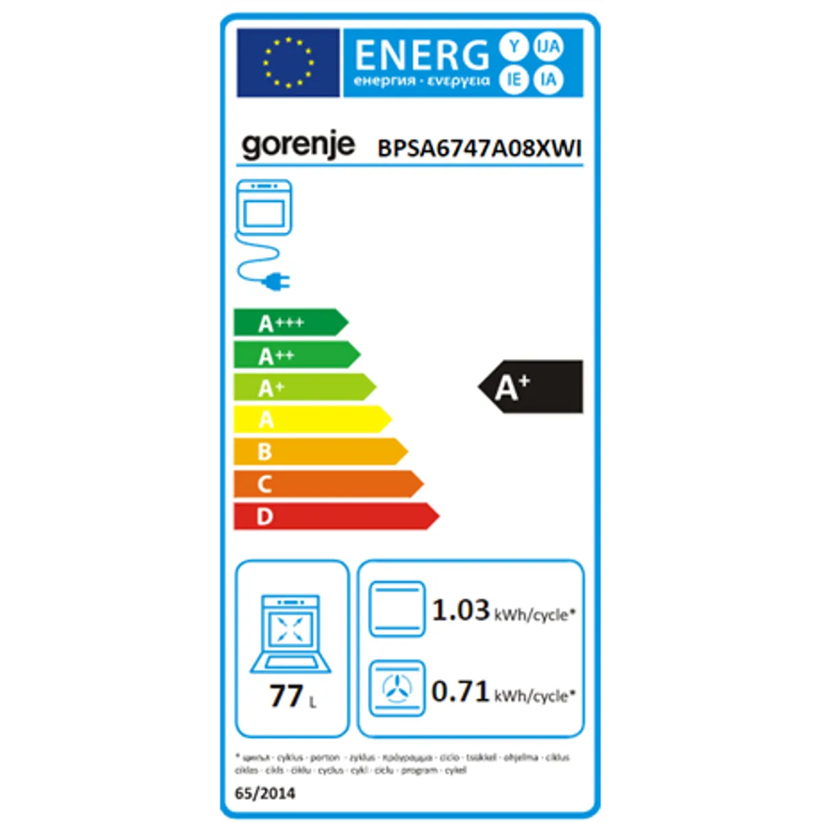 Gorenje BPSA6747A08XWI beépíthető sütő inox multifunkciós, 77 l, pirolitikus öntisztítás, érintőképernyő, wifi #9