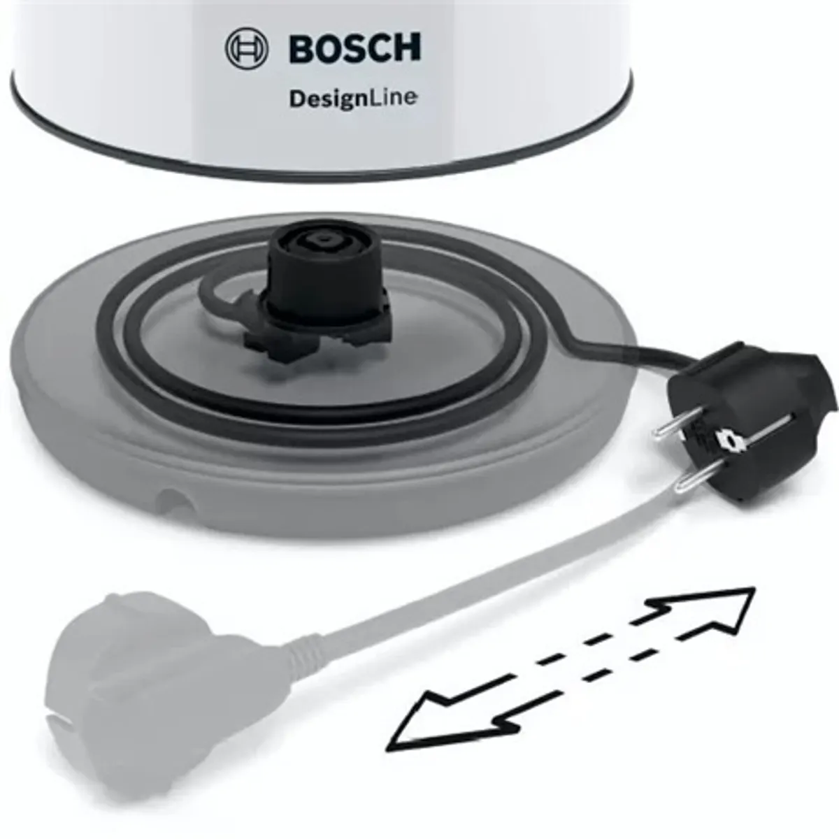 Bosch TWK3P421 DesignLine vízforraló 1,7 L 2400 W #9