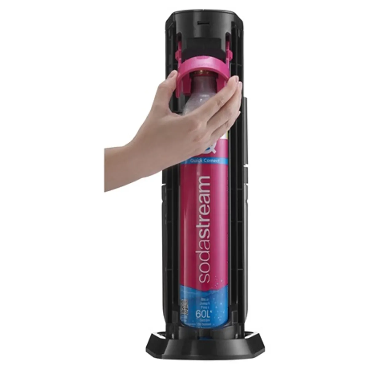 Sodastream DUO BLACK CQC Duo Quick Connect patron; kompatibilis üveg és műanyag DUO palackokkal; állítható szénsavosság: lágy, közepes, erős; fekete #5