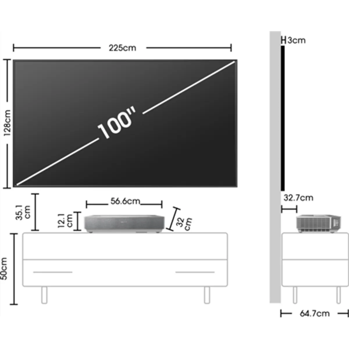 Hisense 100L5HD Lézer TV 100" 4K UHD Dolby Atmos HDR10 HDMI 2.1 VIDAA U6.0 #3