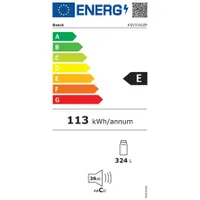 Bosch KSV33VLEP egyajtós hűtőszekrény 324L VitaFresh fiók LED 176x60x65 cm E #7