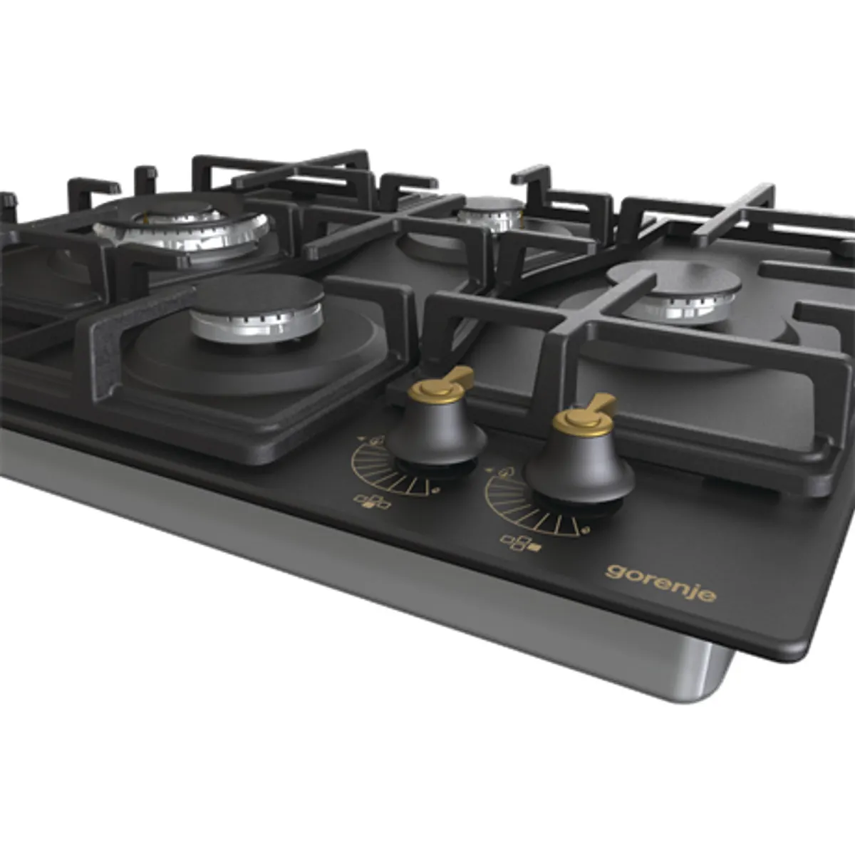 Gorenje GW6D42CLB Classico fekete szikragyújtás wok égő öntöttvas rács 600 mm szélesség #8