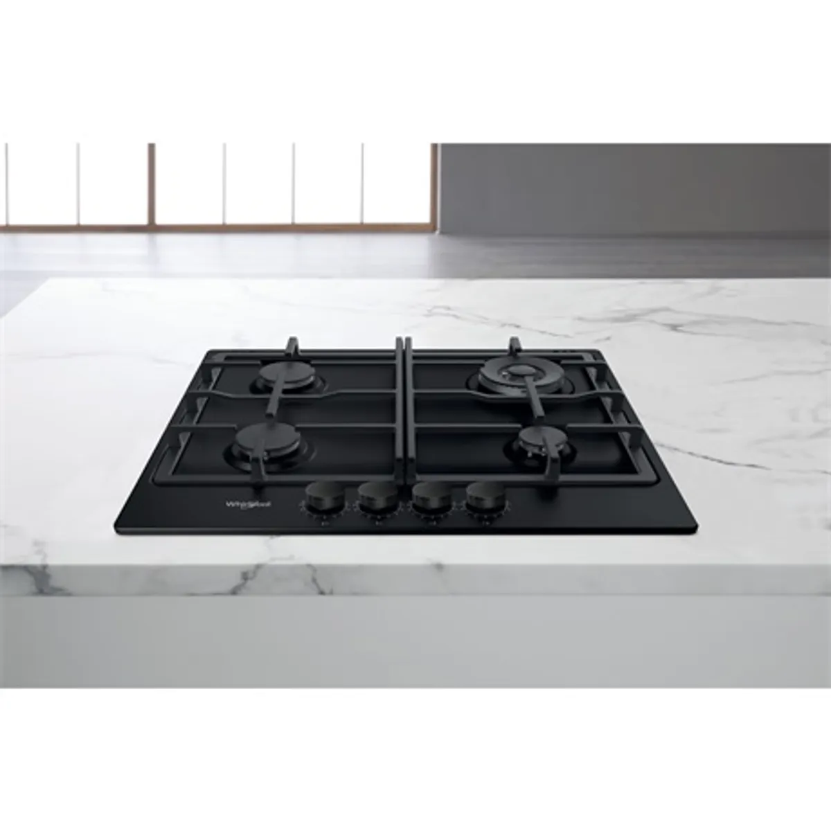 Whirlpool TKRL 661 NB Beépíthető gázfőzőlap 4 égő front kezelőpanel metán antracit 580 mm #2