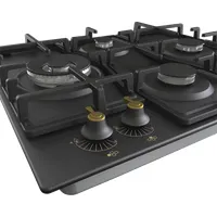 Gorenje GW6D42CLB Classico fekete szikragyújtás wok égő öntöttvas rács 600 mm szélesség #6