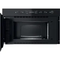 Whirlpool MBNA920B beépíthető mikrohullámú sütő fekete 22L 750W gombnyitás oldalajtó üvegajtó digitális kijelző jet start jet defrost gyermekzár #3