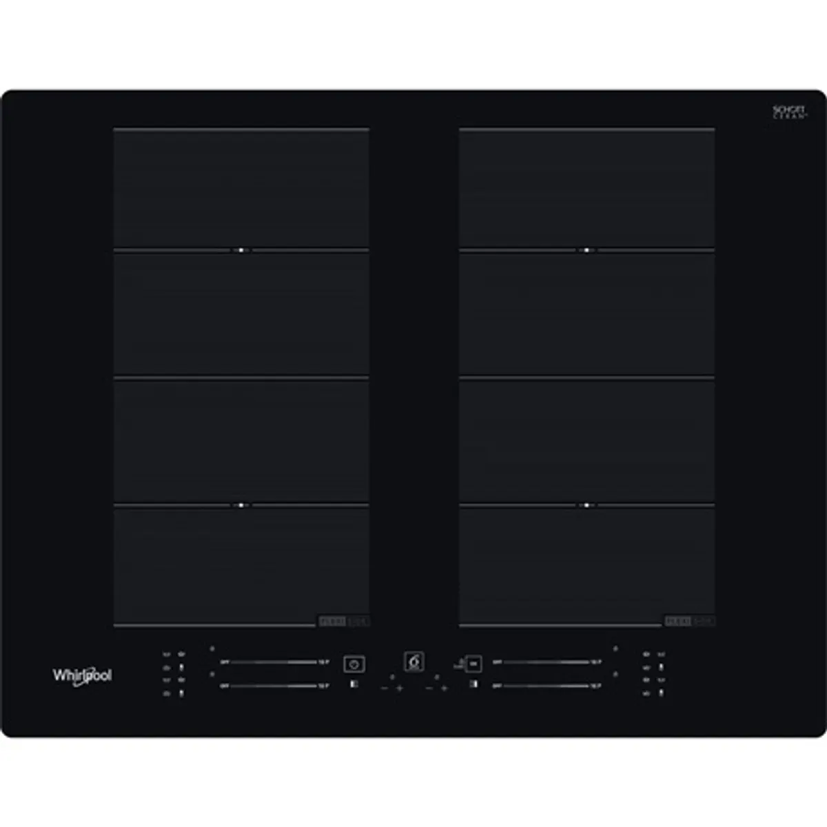 Whirlpool WF S8865 NE beépíthető indukciós üvegkerámia panel 4 zónás flexi cook chef control power management booster keep warm #1