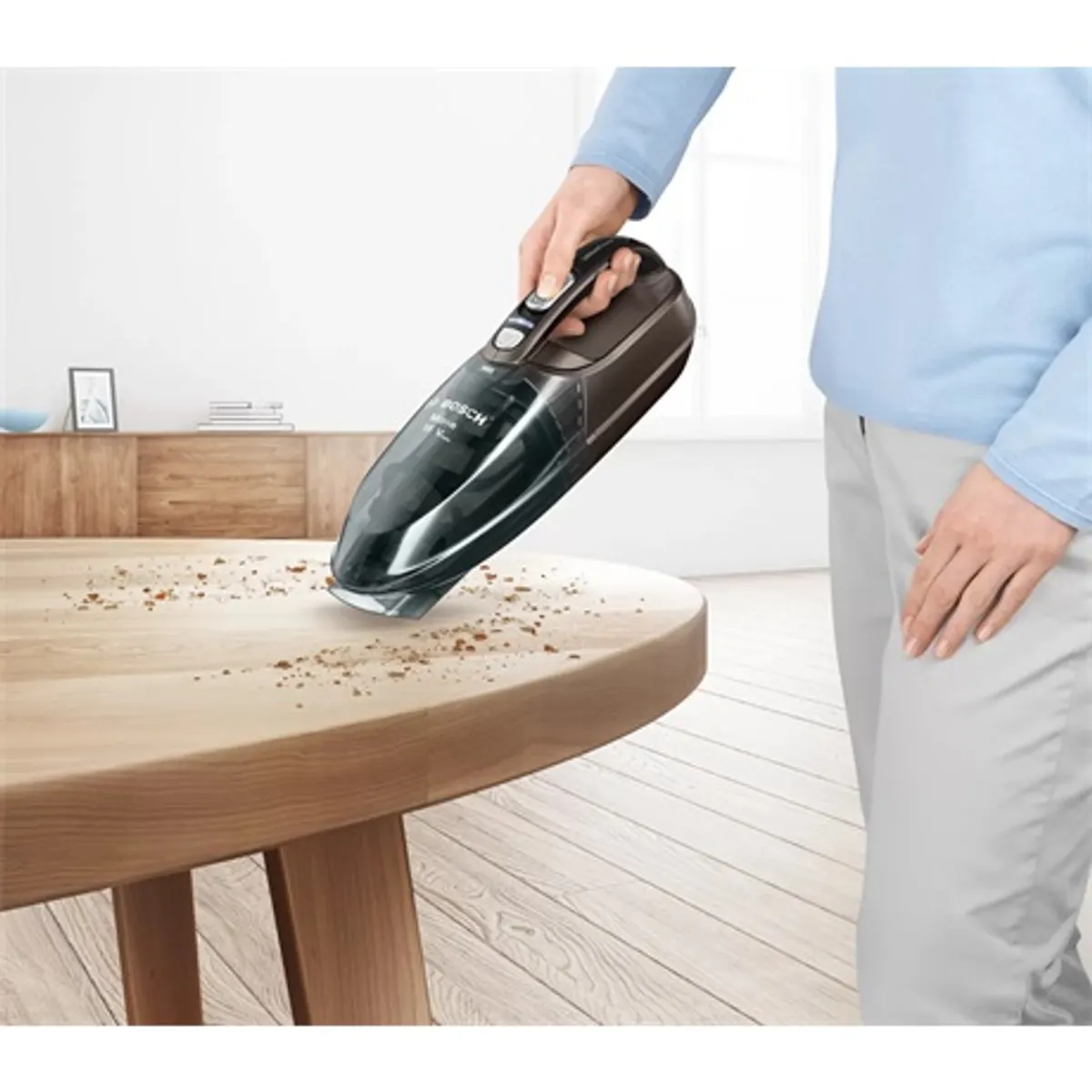 Bosch BHN16L morzsaporszívó grafitszürke 14,4 V Li-ion 2 fokozat 0,3 l 40 perc üzemidő #5