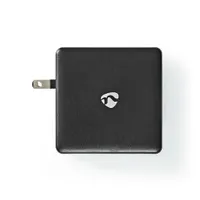 Nedis WCPD65W110BK fali töltő PD3.0 65W 2x USB-C automatikus feszültség kiválasztás EU UK csatlakozóval #5