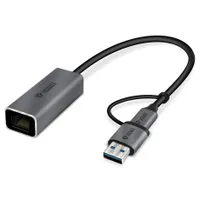 Yenkee YTC 013 hálózati adapter USB-C USB-A 1 Gbps RJ-45 alumínium plug and play RTL8153 #4