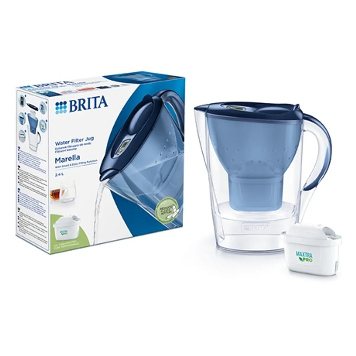 Brita MARELLA 2,4L MAXTRA PRO 1052799 Marella 2,4L MAXTRA PRO 2,4 l kapacitás, szűrt 1,4 l, MAXTRA PRO patron, BPA-mentes #1