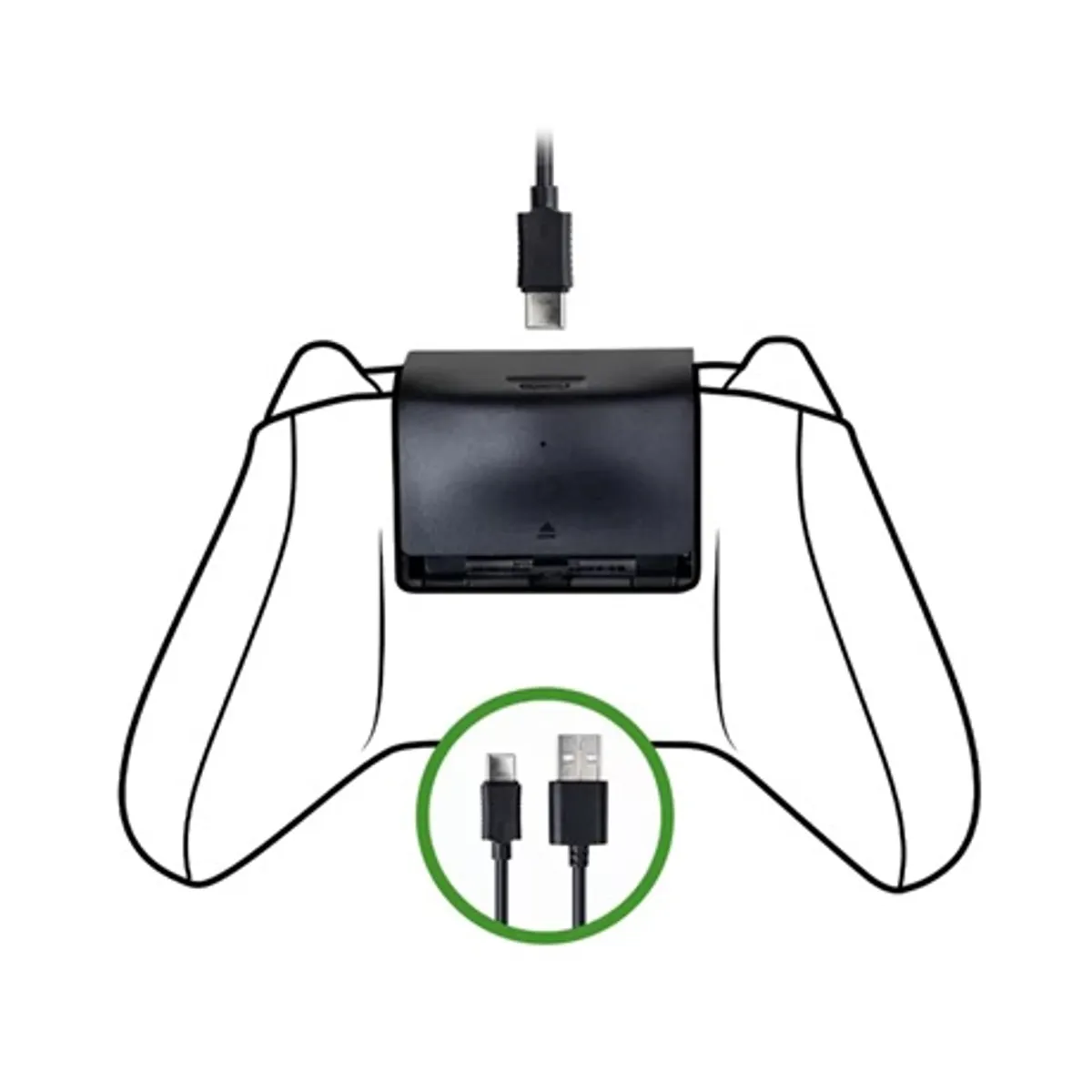 Nacon xbxbatpack Xbox Series X S akkumulátor fekete 3 m töltőkábel #1