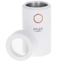 Adler AD4446WG kávédaráló 150W rozsdamentes acél pengék átlátszó tető bekapcsoló gomb 75 g kapacitás #4