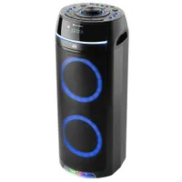 Gogen BPS736CD party hangfal 90 W bluetooth cd usb aux fm tuner 30 előre beállított eq basszus kiemelés led háttérvilágítás 22 óra