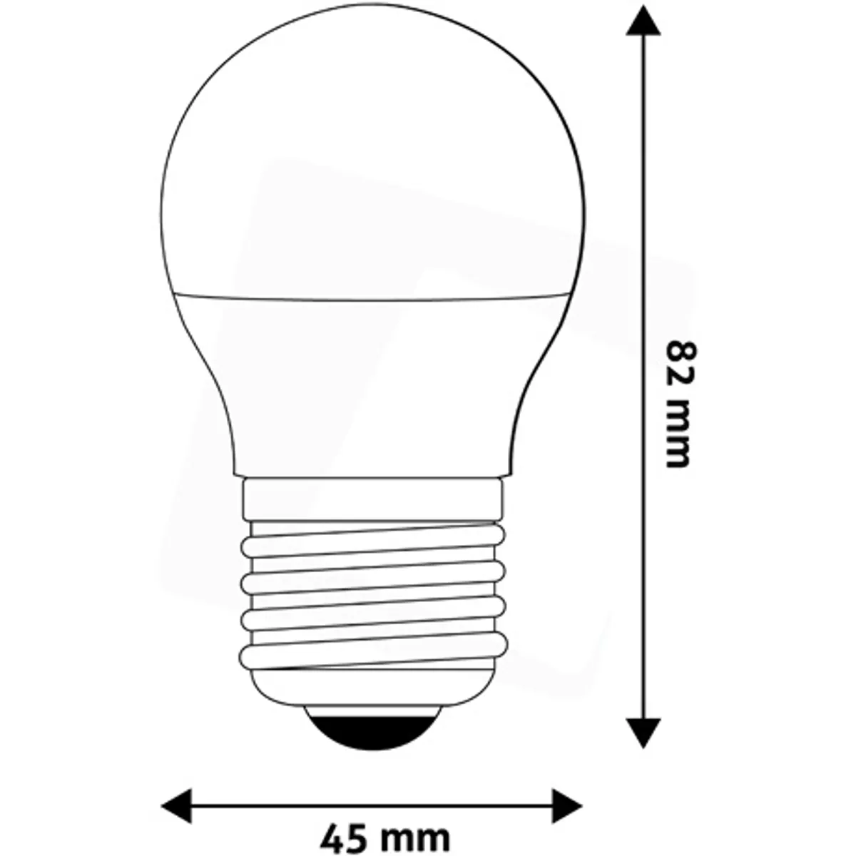 Avide ABMG27CW-4.5W Globe Mini G45 E27 CW 6400K 470 lm 150 fok #3