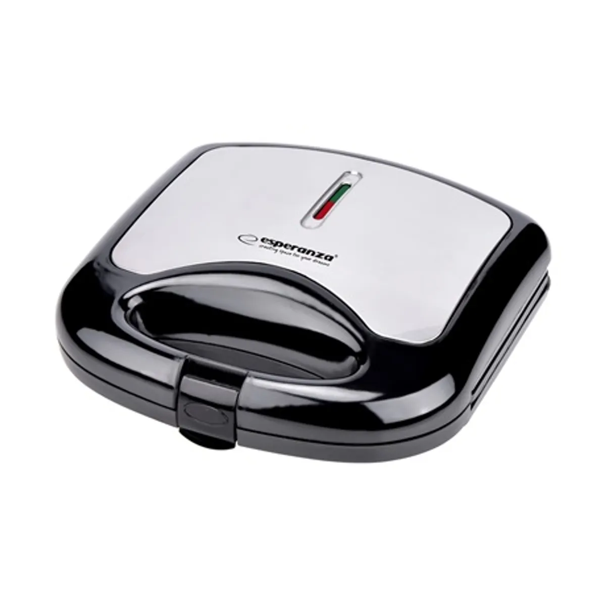 Esperanza EKT011 Asiago szendvicssütő fekete-ezüst automatikus hőmérséklet szabályozás tapadásmentes bevonat hőszigetelő fogantyú és ház 1000 W #1