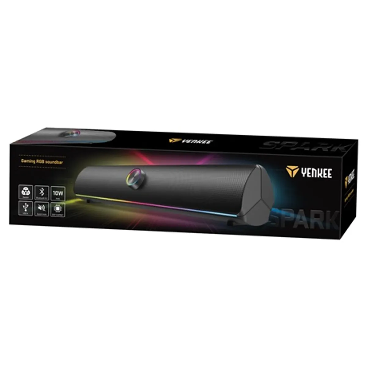 Yenkee YSP 1002 RGB hangprojektor Bluetooth 5.2 10W USB 5V 1A háttérvilágítás #5