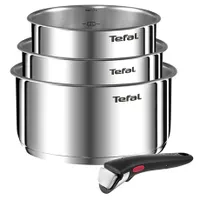 Tefal L8964S44 Ingenio Emotion 4 részes edénykészlet rozsdamentes acél, indukciós tűzhelyen használható, mosogatógépben tisztítható, sütőben használható #1