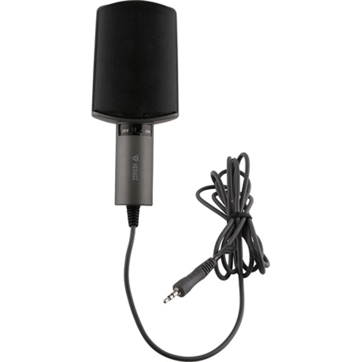 Yenkee YMC 1020GY Asztali pc mikrofon kondenzátoros mindenirányú 50 Hz - 16 kHz, -30 dB ±3 dB, 3,5 mm, 1,8 m #2
