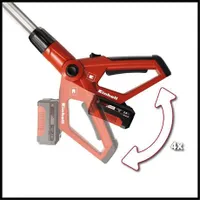 Einhell GE-HH 18-45 LI T - SOLO Magassági sövényvágó 450 mm penge, alumínium teleszkópos fogantyú, főfogantyú 4 pozíció, fej 7 pozíciós #7
