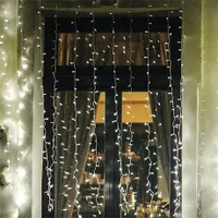 Home by Somogyi KAF 210LC Led-es fényfüggöny 210 led hidegfehér 2 m beltéri és kültéri adapteres műanyag kofferben #1