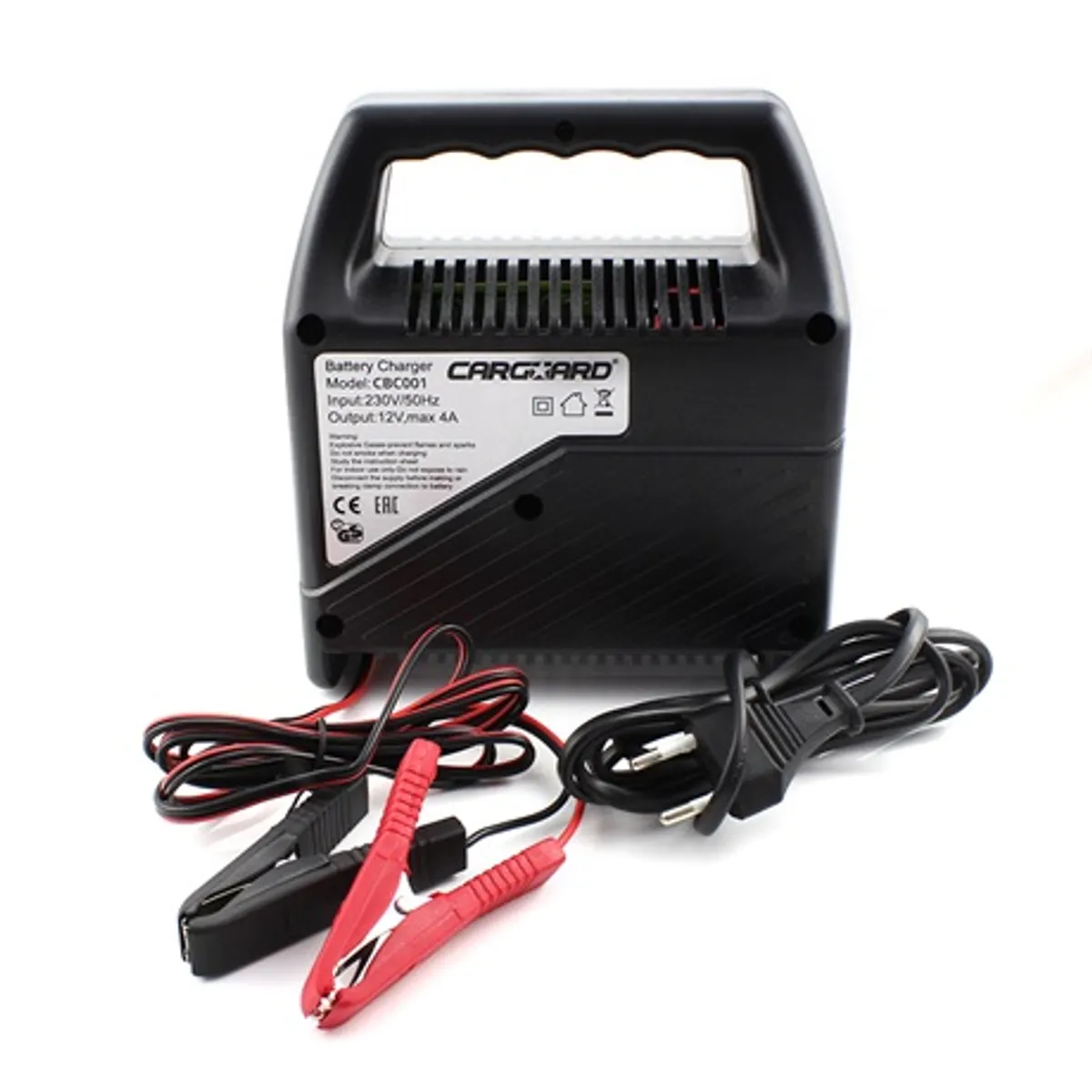 Carguard 55777A akkumulátor töltő 4A 12V 10-75Ah 230V 50Hz 150 cm kábel krokodilcsipesz #3