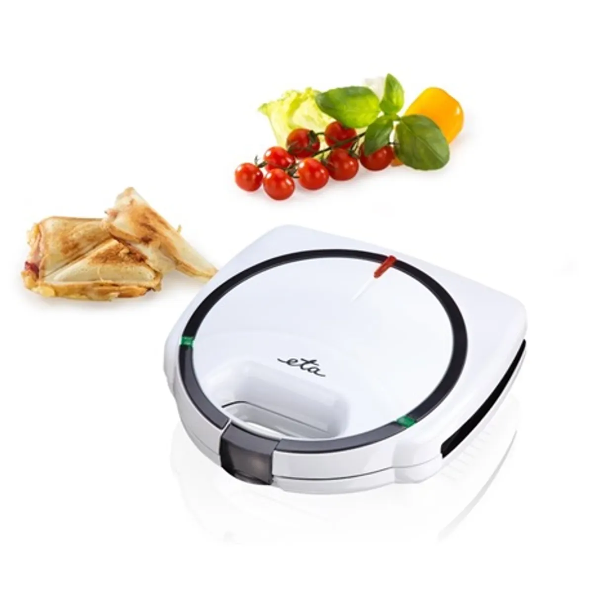 Eta 015190000 Pievo 2 szendvics 750 W tapadásmentes felület automatikus termosztát csúszásgátló lábak függőleges tárolás fehér #4