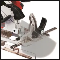 Einhell TE-CS 18/165-1 LI - SOLO Akkumulátoros kézi körfűrész 165 mm, 4200 min-1, LED világítás, porelszívó, szerszám nélküli beállítás #4