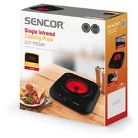 Sencor SCP 1763BK Főzőlap kerámia egy zónás infravörös 19 cm 1200 W #2