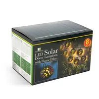 Garden of Eden 11741 Szolár fényfüzér 8 gömb narancssárga LED 10 LED gömbönként 140 cm IP44 automatikus sötétedéskor #4