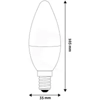 Avide ABC14CW-4.5W LED gyertyaizzó E14 470 lm 6400K #2